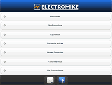 Tablet Screenshot of electromike.com